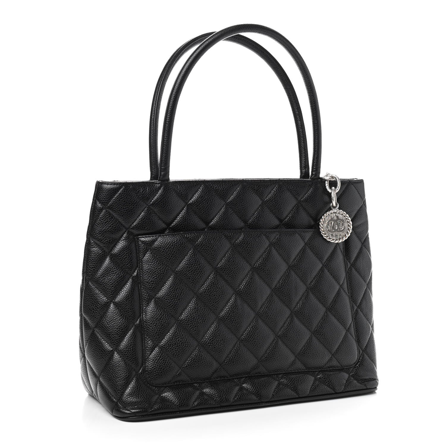 Chanel Caviar Quilted Medallion Tote Black 3 of 9