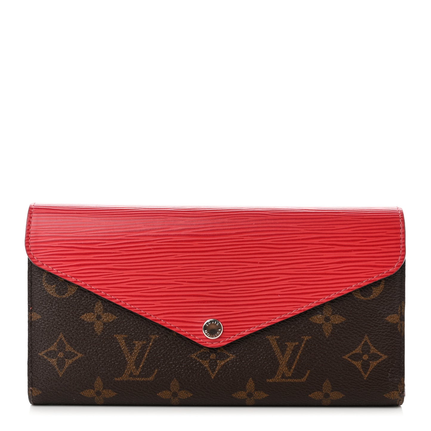 Monogram Epi Marie-Lou Long Wallet Coquelicot