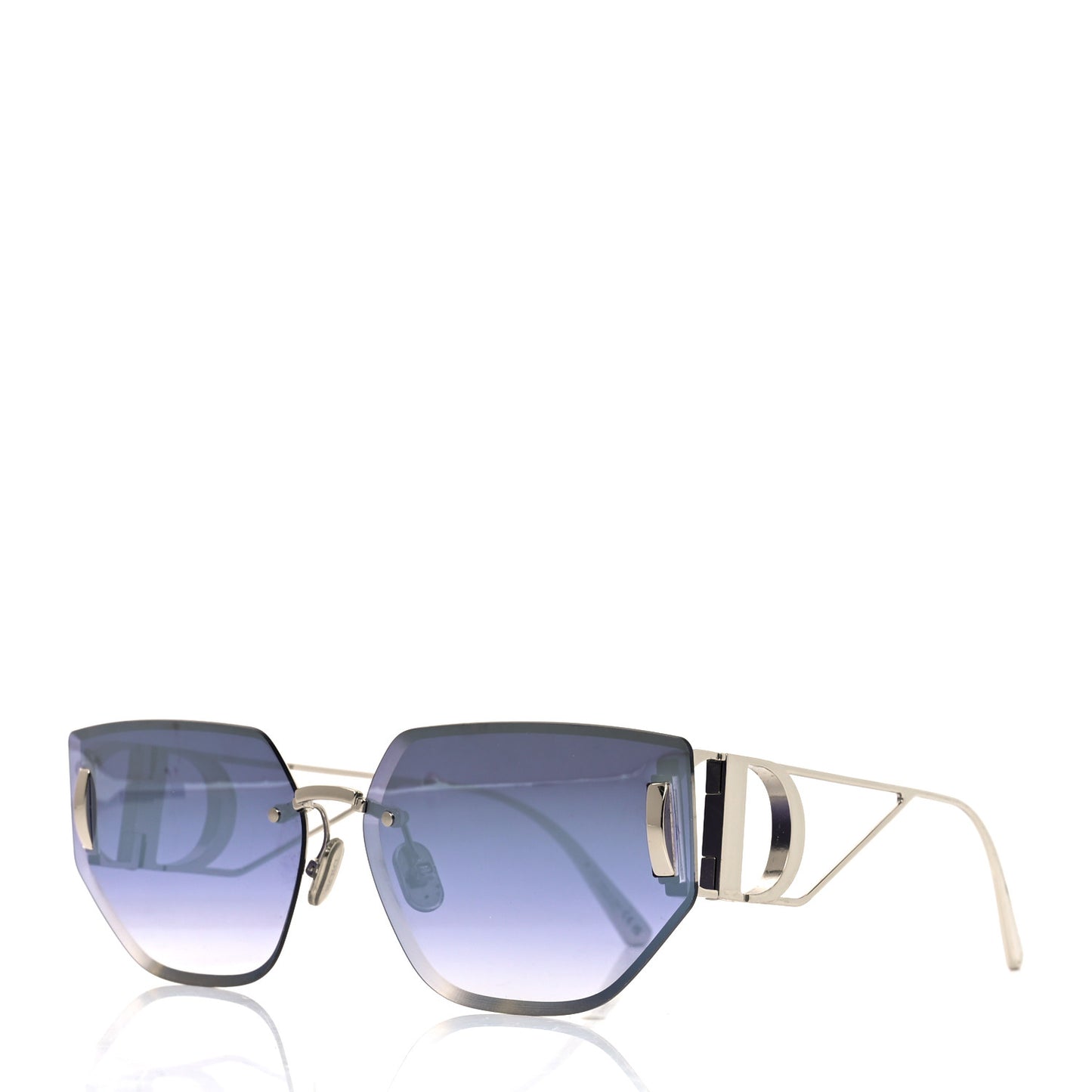 Metal 30 Montaigne B3U Butterfly Sunglasses Silver