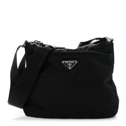 Prada Nylon Vela Messenger Bag Black 1 of 11