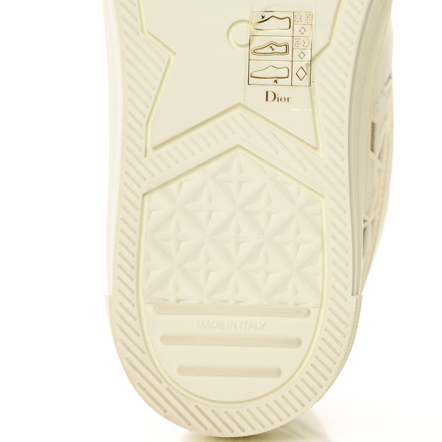 Christian Dior Canvas Embroidered Womens Walk'n' Dior Star High Top Sneakers 36.5 White Gold 11 of 18