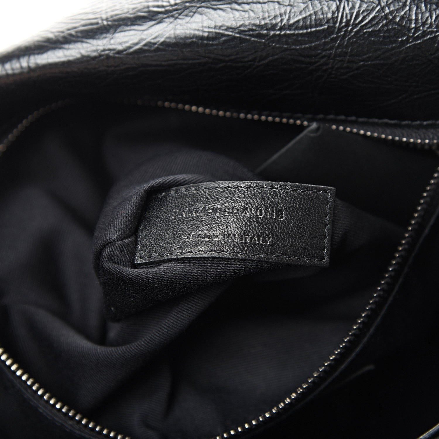 Saint Laurent Crinkled Calfskin Matelasse Monogram Medium Niki Chain Satchel Black 6 of 10