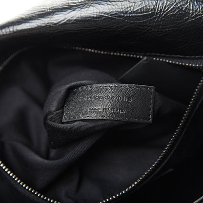 Saint Laurent Crinkled Calfskin Matelasse Monogram Medium Niki Chain Satchel Black 6 of 10