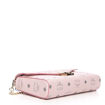 MCM Visetos Monogram Medium Millie Crossbody Bag Soft Pink 3 of 8