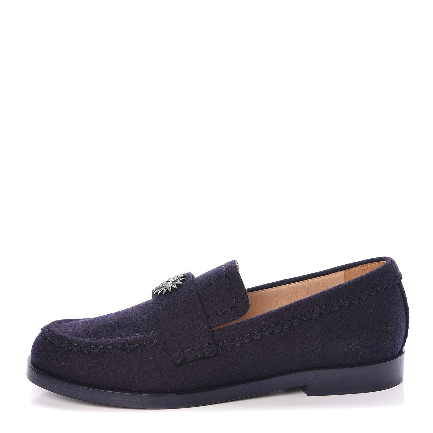 Wool CC Star Loafers 38 Navy Blue