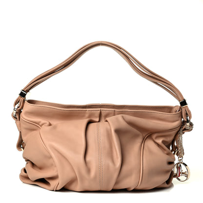 Christian Louboutin Calfskin Piercing Softy Hobo Nude 1 of 6