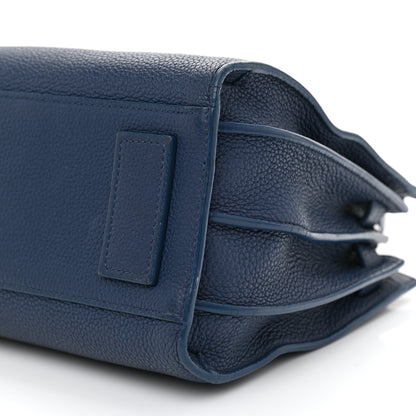 Saint Laurent Grained Calfskin Baby Sac De Jour Souple Denim 9 of 12