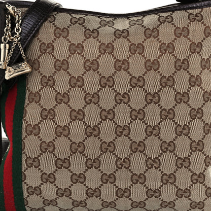 Gucci Monogram Web Jolicoeur Charms Messenger Dark Brown 8 of 10