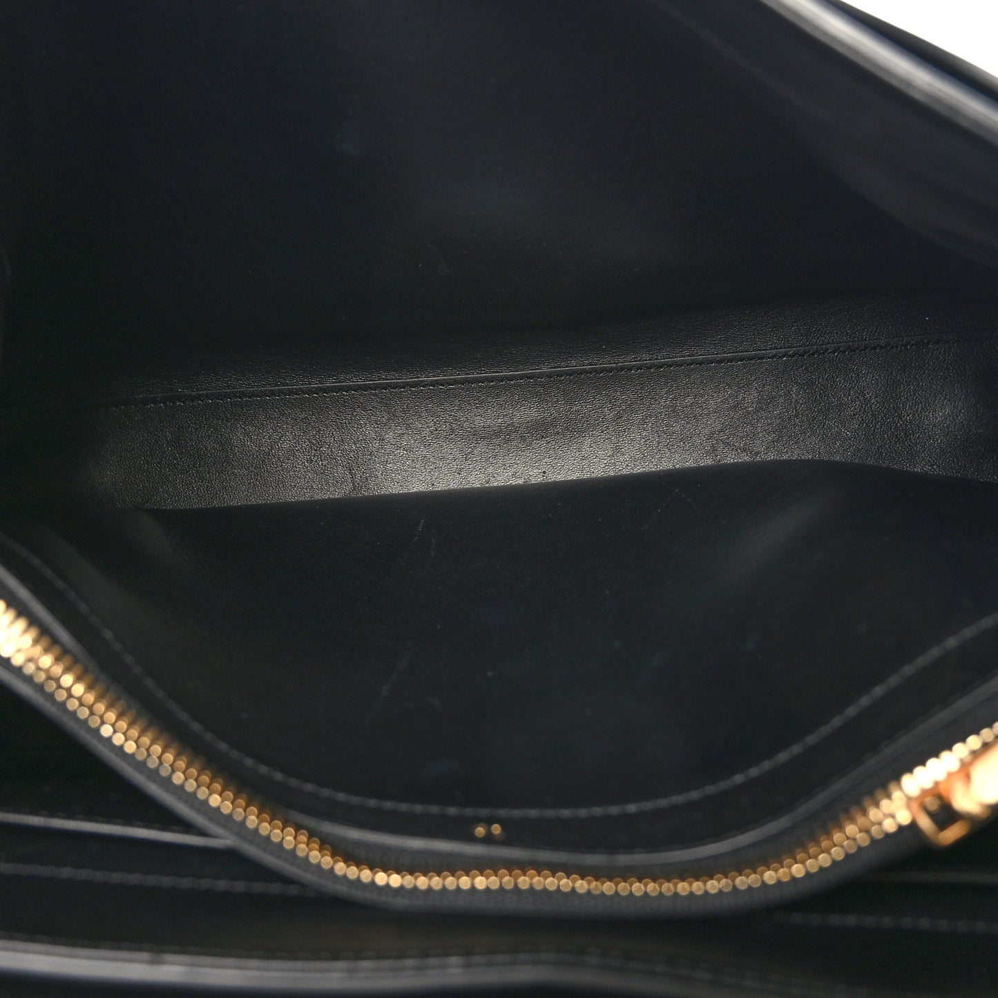 Satinated Calfskin Medium 16 Top Handle Bag Black
