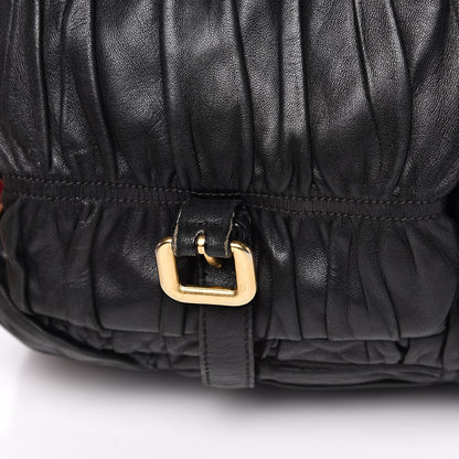 Prada Nappa Gaufre Messenger Tote Black 10 of 15
