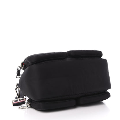 Prada Tessuto Nylon Pocket Top Handle Cargo Shoulder Bag Black Fuoco 4 of 10