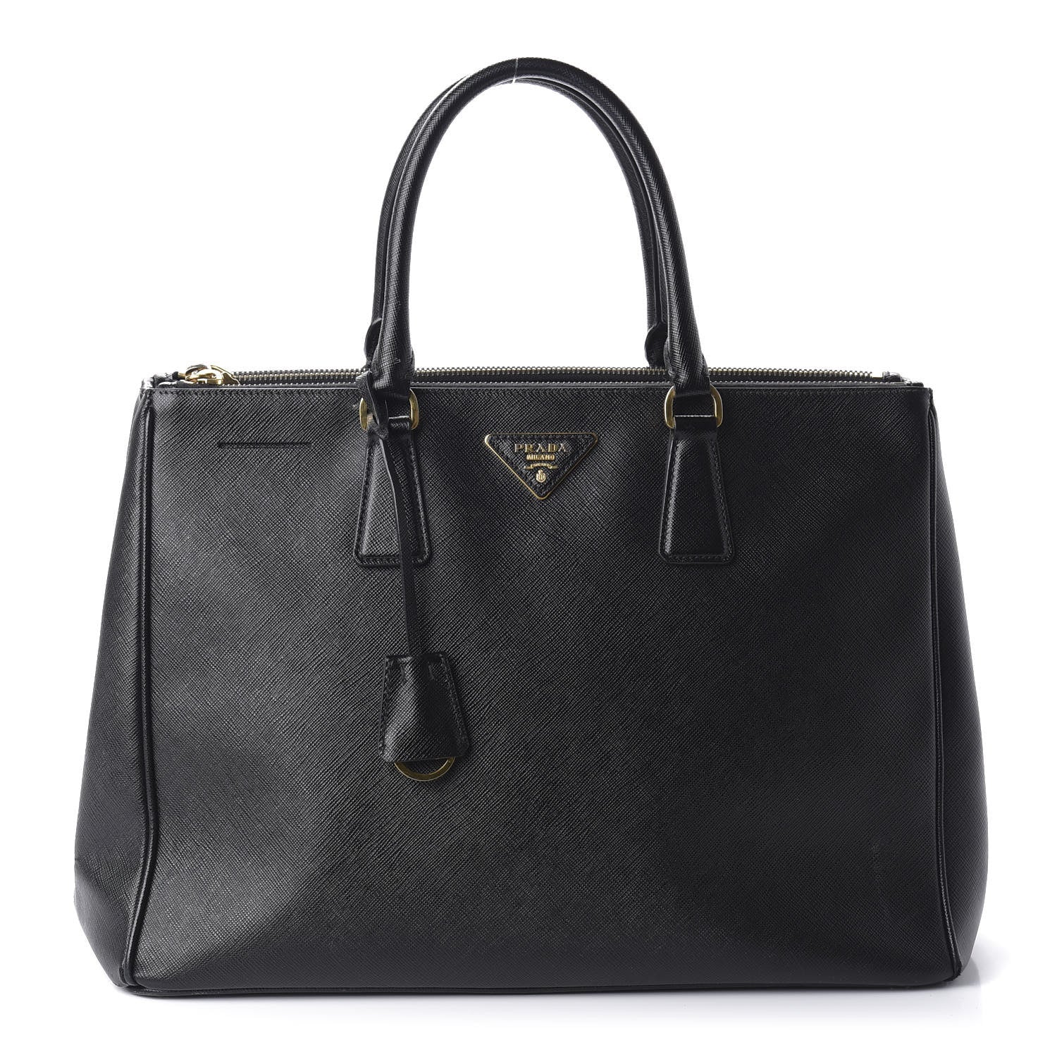 Prada Saffiano Medium Galleria Double Zip Tote Black 1 of 10