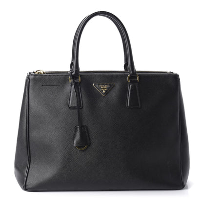 Prada Saffiano Medium Galleria Double Zip Tote Black 1 of 10
