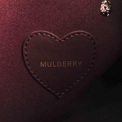 Mulberry Calfskin Studded Medium Cara Delevingne Convertible Satchel Oxblood 12 of 13