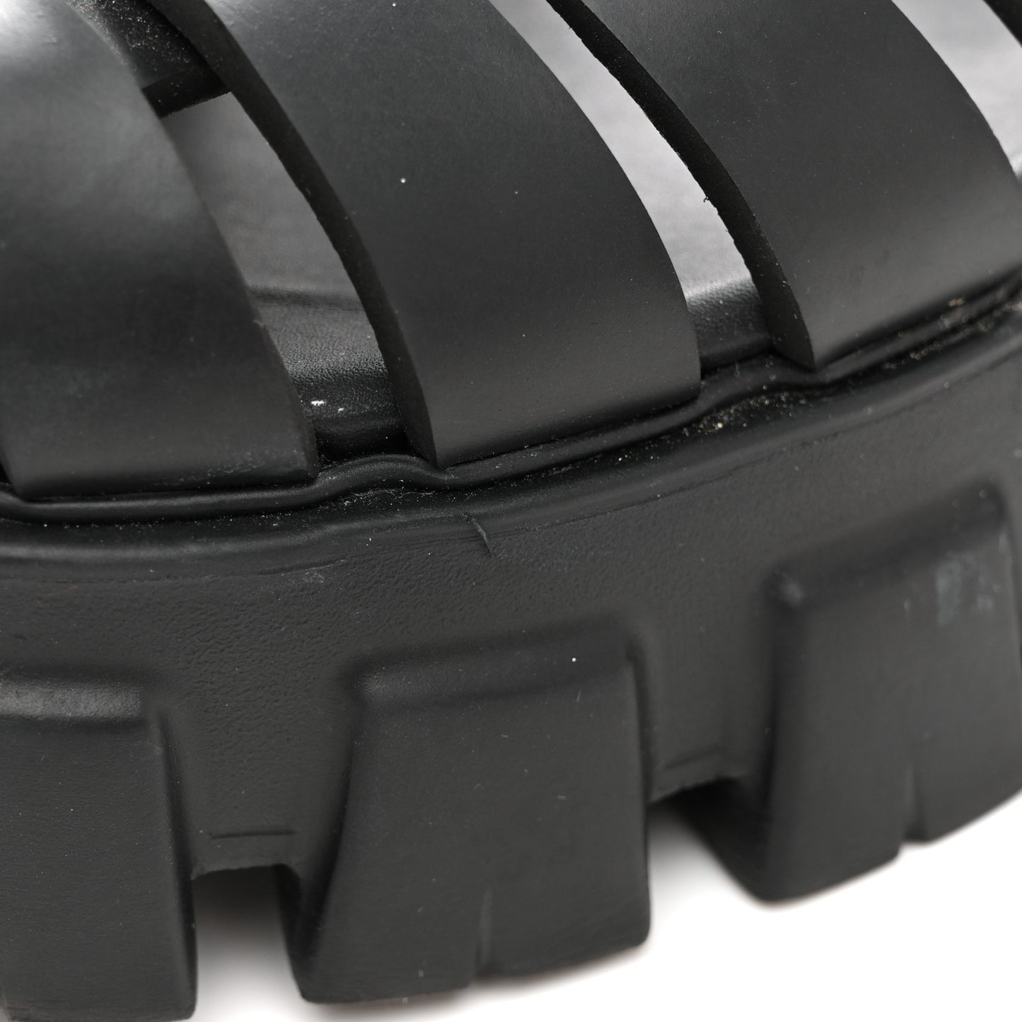 Foam Rubber Triangle Logo Monolith 55mm Cage Sandals 37 Black