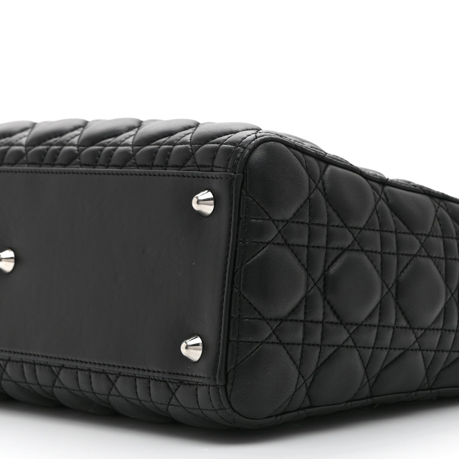 Christian Dior Lambskin Cannage Large Lady Dior Black 10 of 10