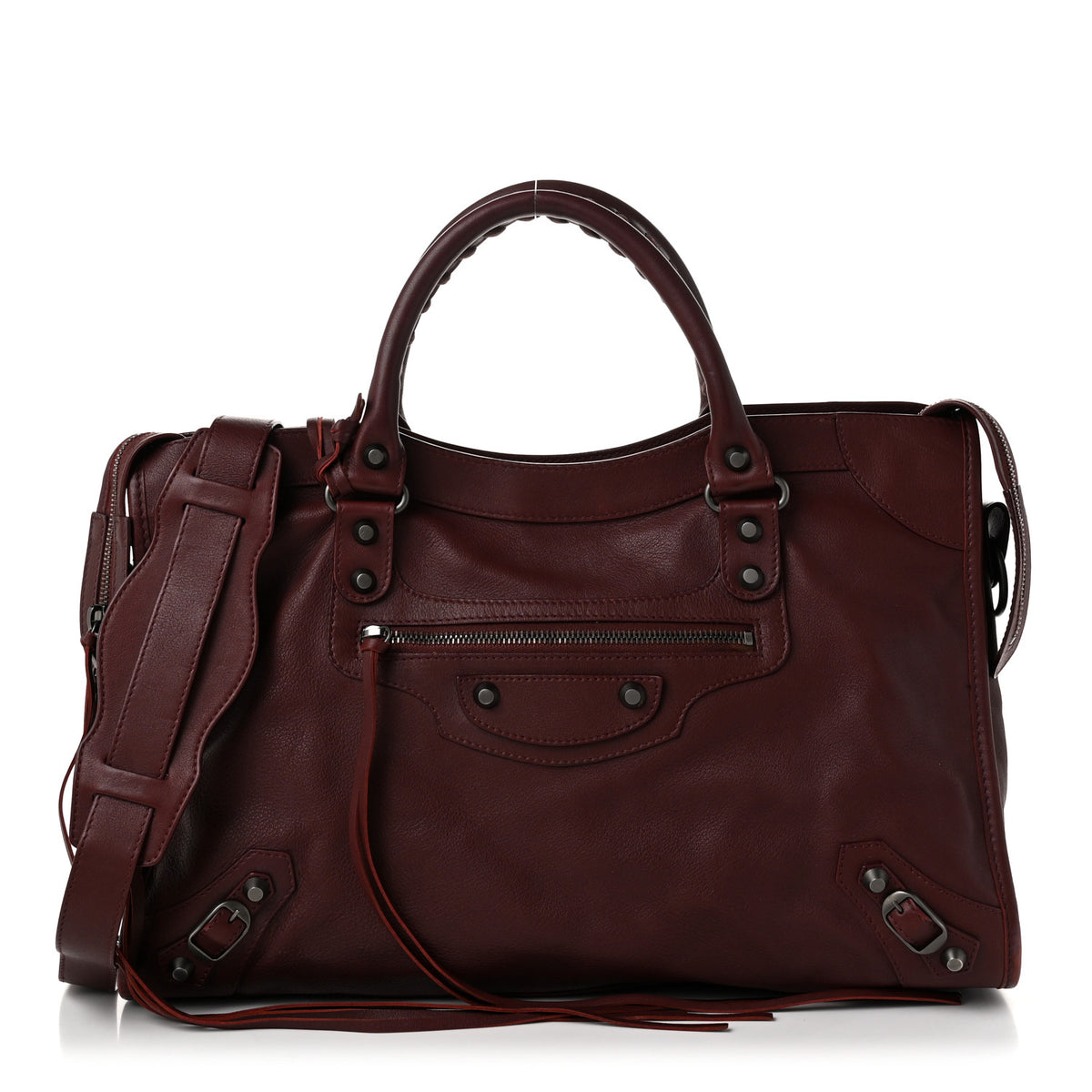 Balenciaga Veau Soyeux Classic Hardware City Rouge Bordeaux 1 of 12