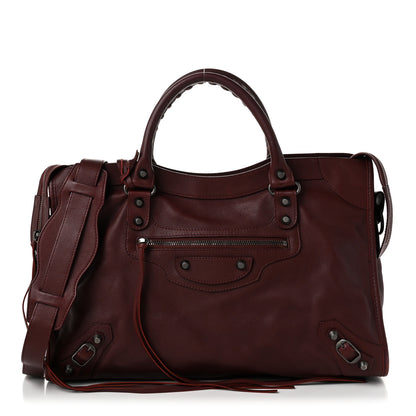 Balenciaga Veau Soyeux Classic Hardware City Rouge Bordeaux 1 of 12