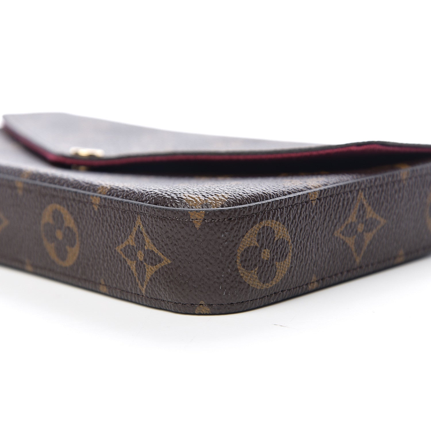 Louis Vuitton Monogram Pochette Felicie Chain Wallet Fuchsia 7 of 7
