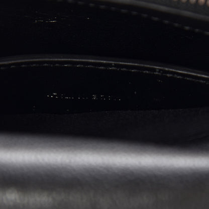 Saint Laurent Sheepskin Matelasse Chevron Monogram Medium College Bag Black 6 of 16