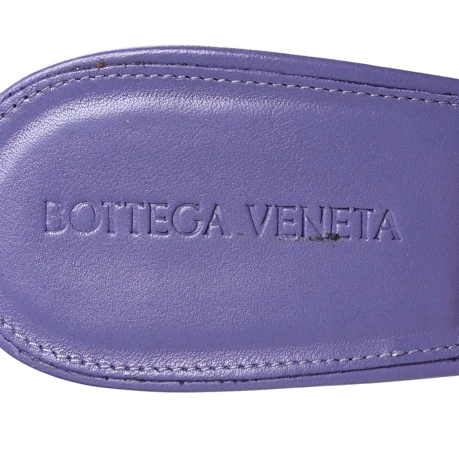 Bottega Veneta Nappa Quilted Rubber Lido Mule Sandals 39.5 Lavender 7 of 8