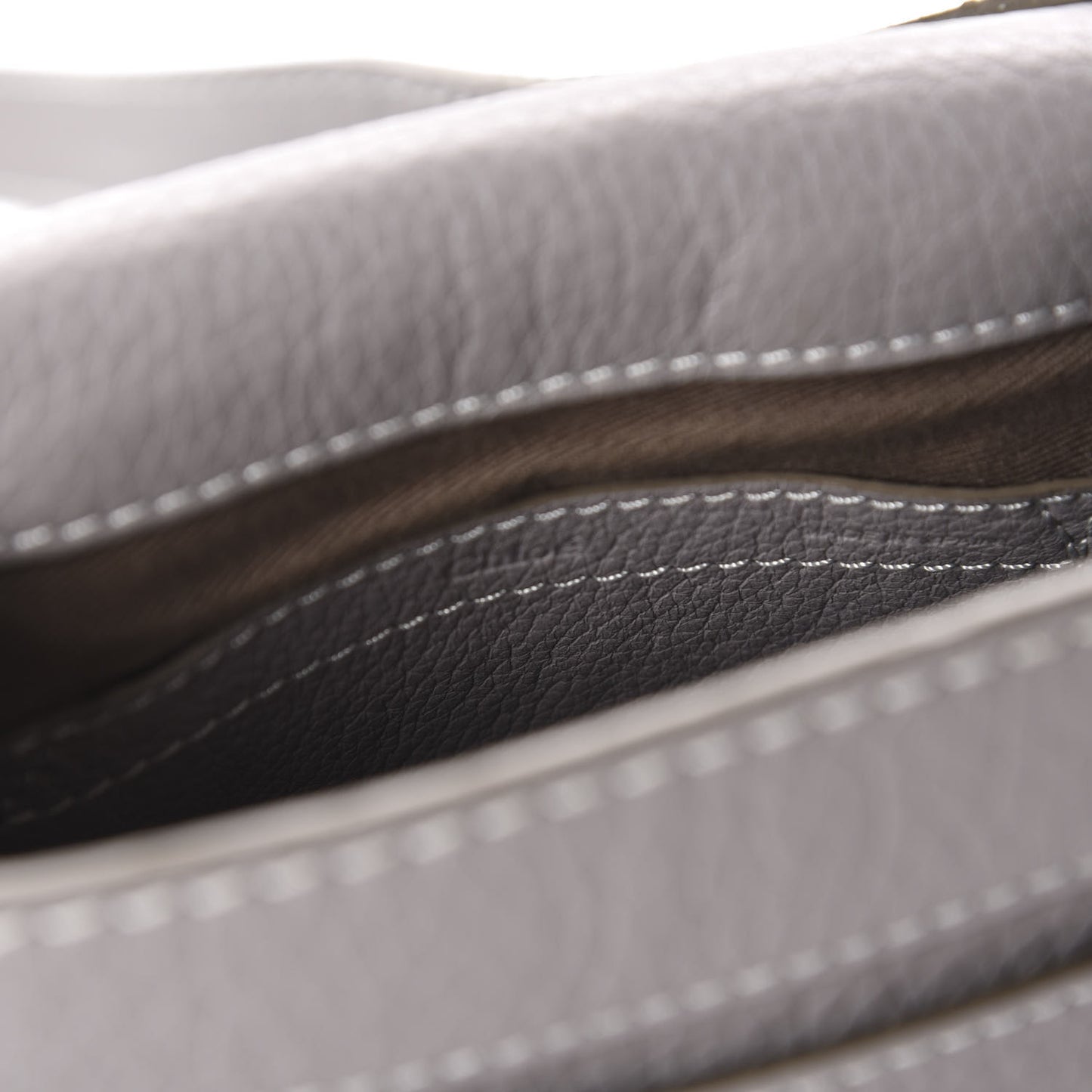 Calfskin Mini Marcie Round Crossbody Bag Cashmere Grey
