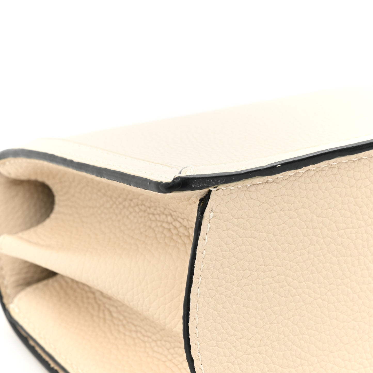 Calfskin Small Barcelona Shoulder Bag Ivory