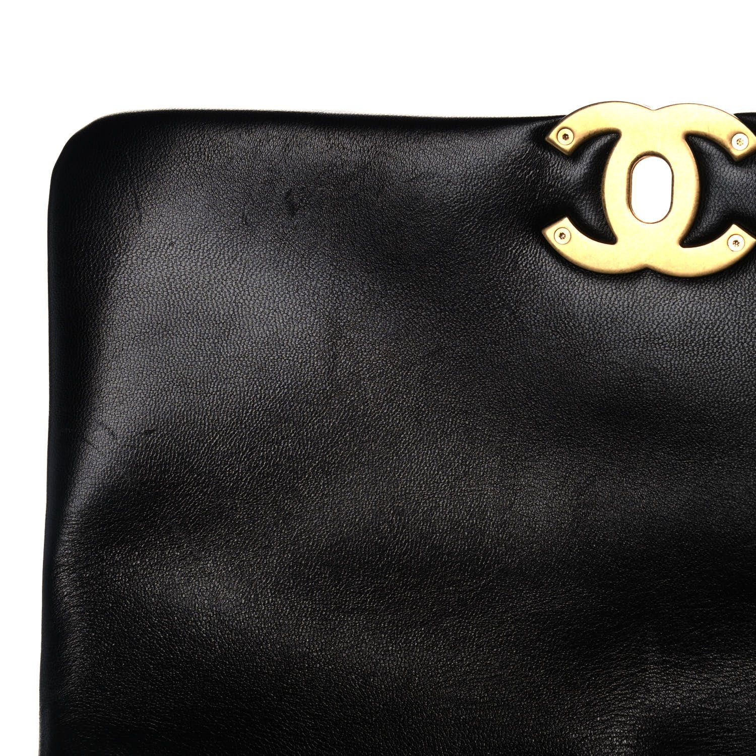 Chanel Goatskin Quilted Large Chanel 19 Flap Black 15 of 16