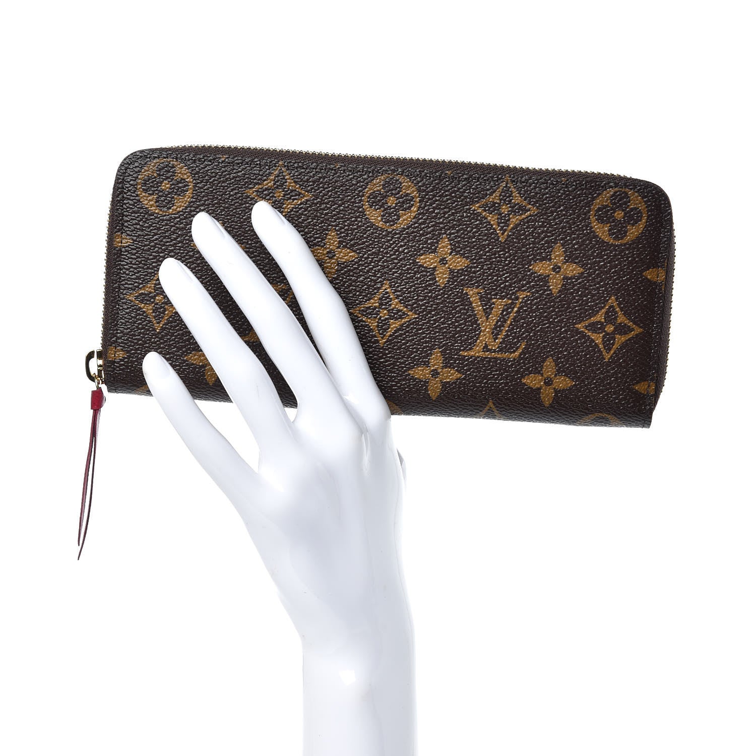 Louis Vuitton Monogram Clemence Wallet Fuchsia 2 of 7