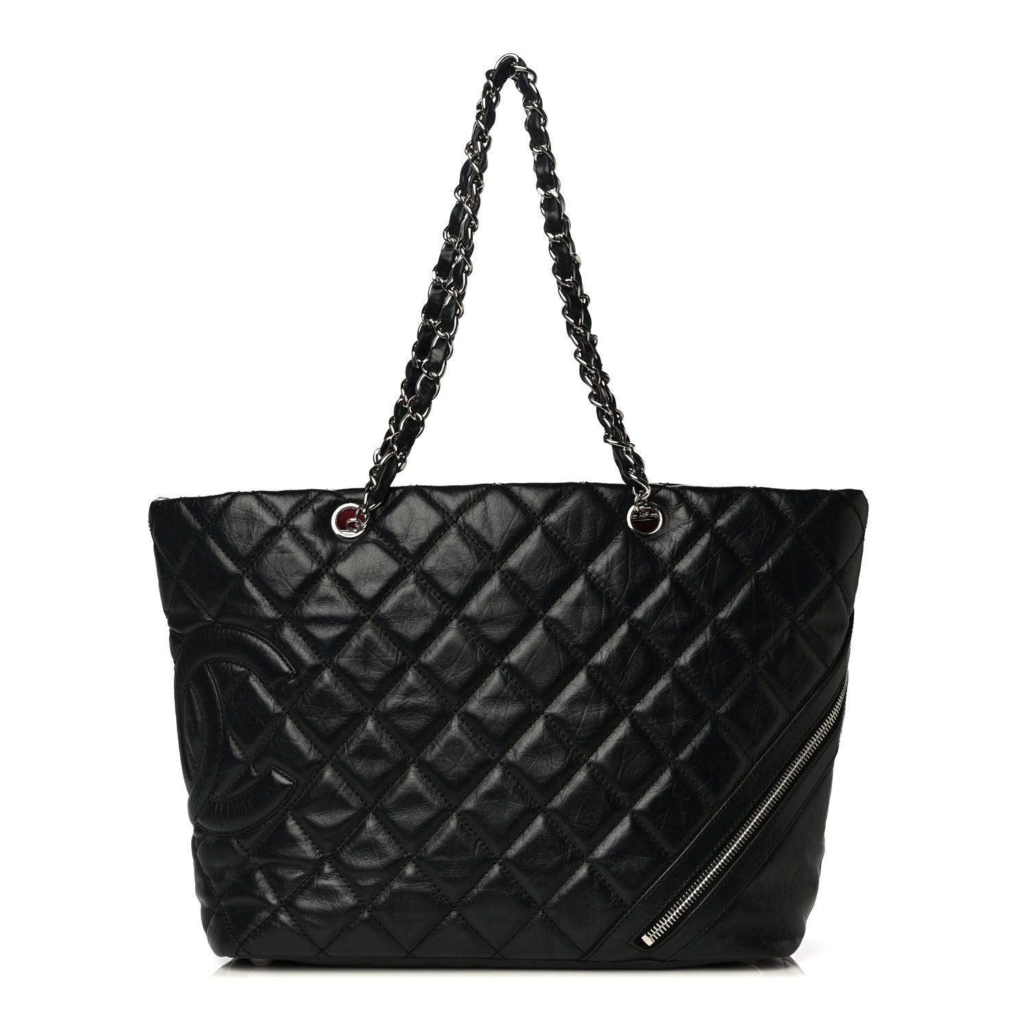 Chanel Aged Calfskin Quilted Large Cotton Club Tote Black 1 of 14