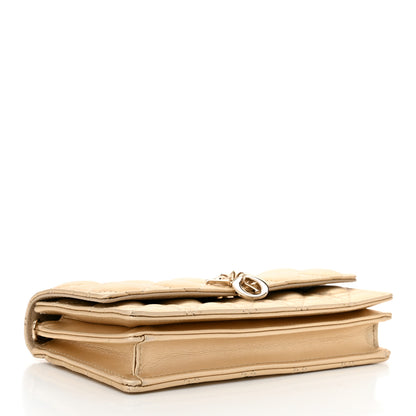 Christian Dior Metallic Lambskin Cannage Mini My Dior Bag Gold 4 of 11