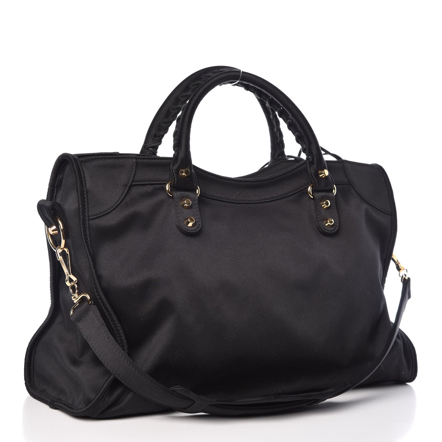 Satin Classic Gold Hardware City Black