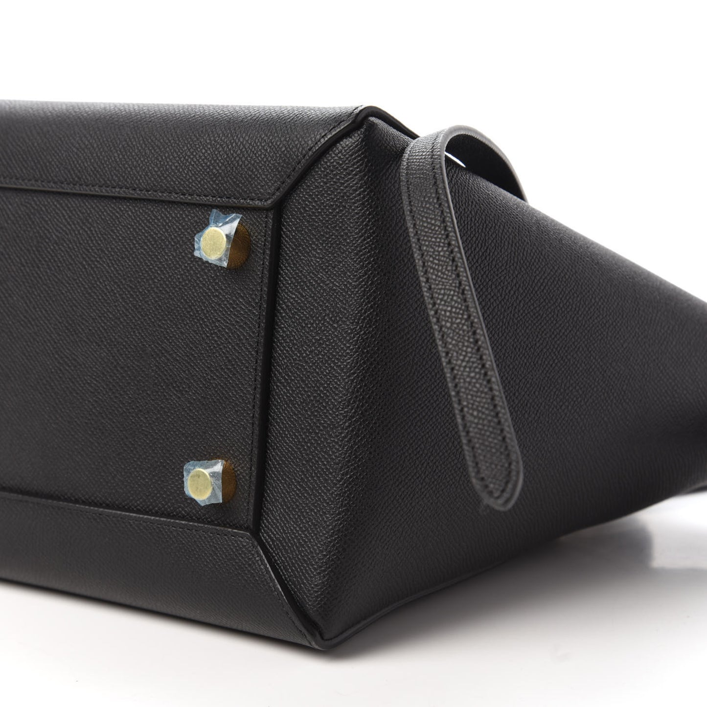 Grained Calfskin Mini Belt Bag Black