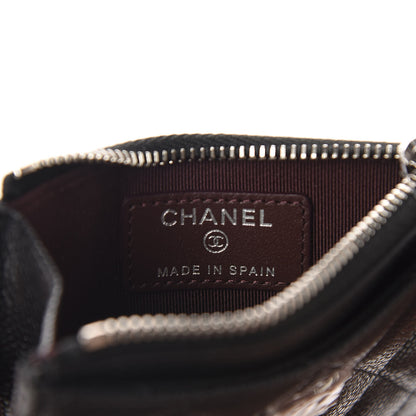 Chanel Caviar Quilted CC Zip Card Holder Black 6 of 8