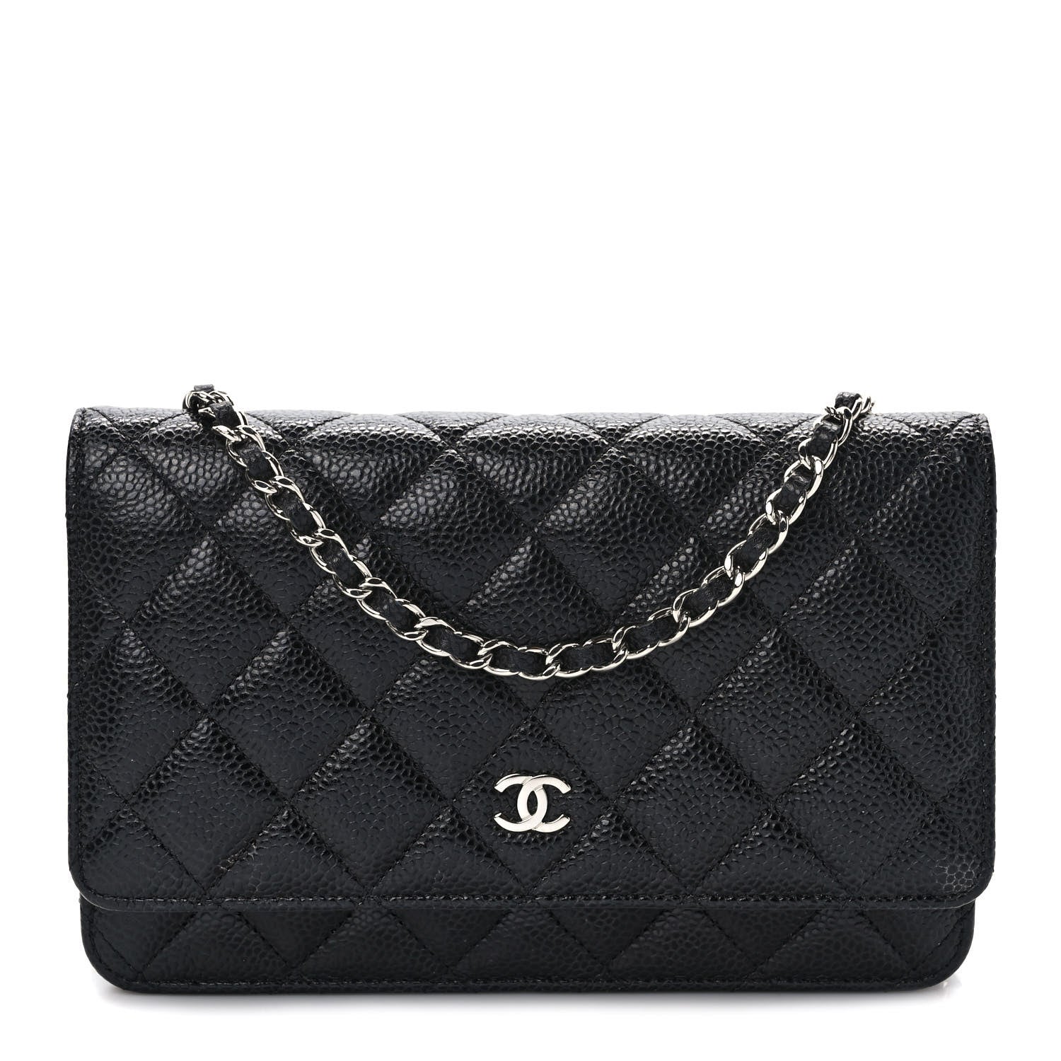 Chanel Caviar Quilted Wallet on Chain WOC Black 1 of 10