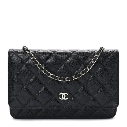Chanel Caviar Quilted Wallet on Chain WOC Black 1 of 10