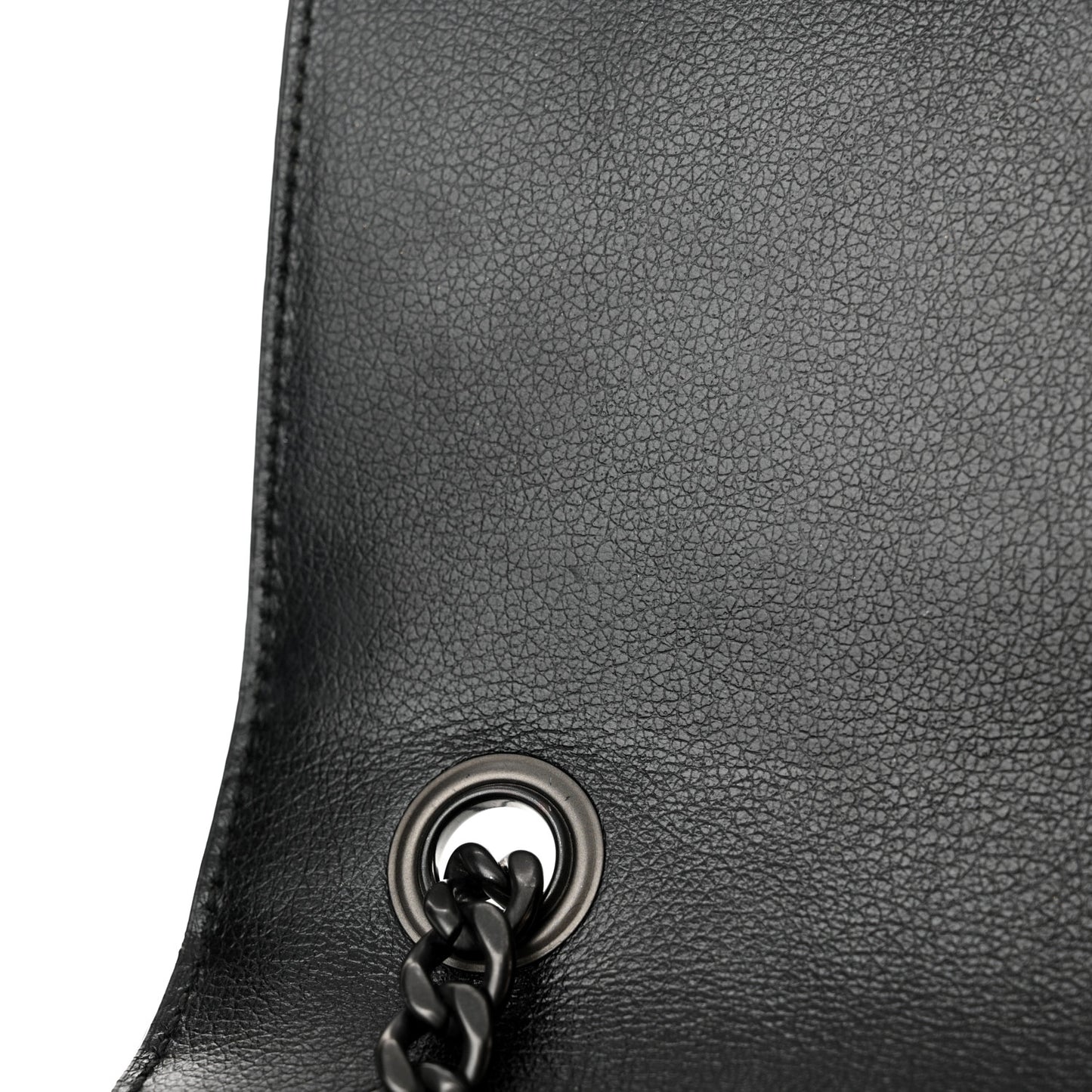 Glace Calfskin Studded Crossbody Black