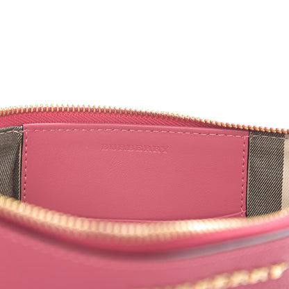 Burberry Soft Grain Calfskin Peyton Crossbody Clutch Bag Pink Azalea 5 of 6