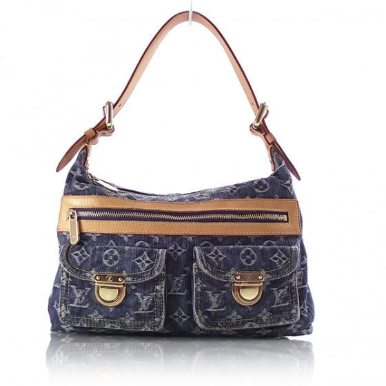 Monogram Denim Baggy PM Blue