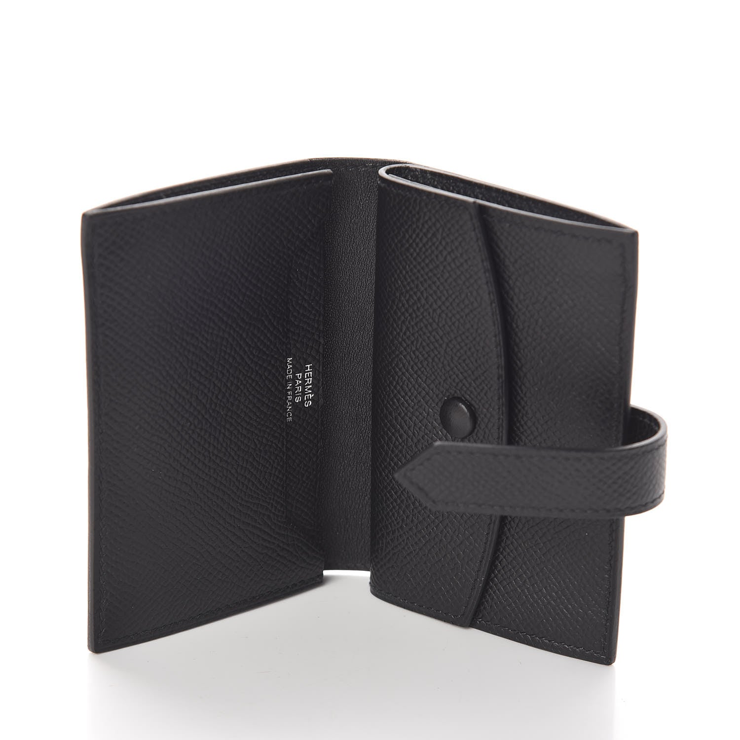 Hermes Epsom Mini Bearn Wallet Black 5 of 8