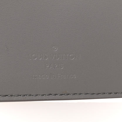 Louis Vuitton Grained Calfskin Aerogram Multiple Wallet Gris 6 of 9