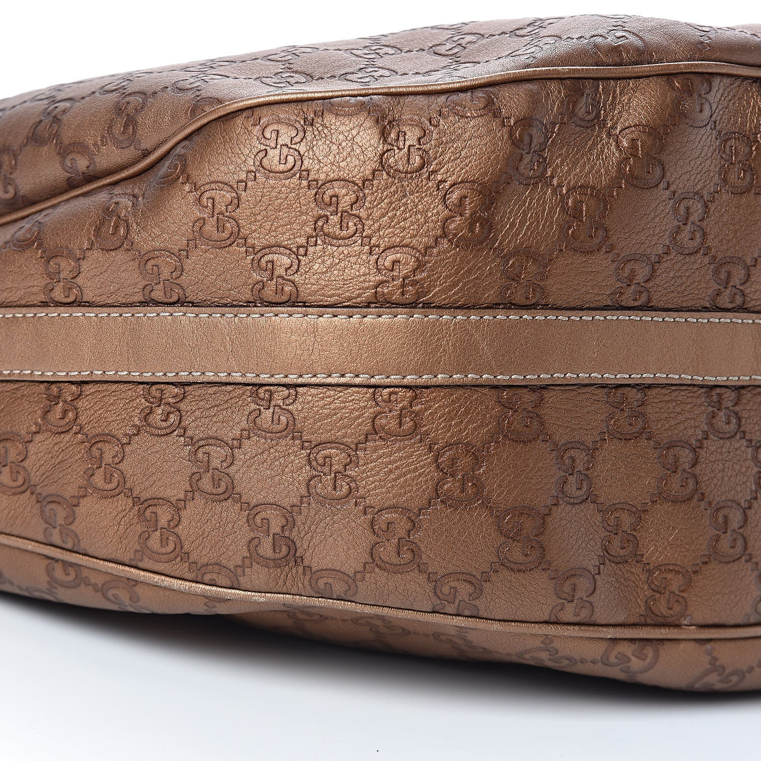 Gucci Metallic Guccissima Large GG Twins Hobo Bronze 9 of 12