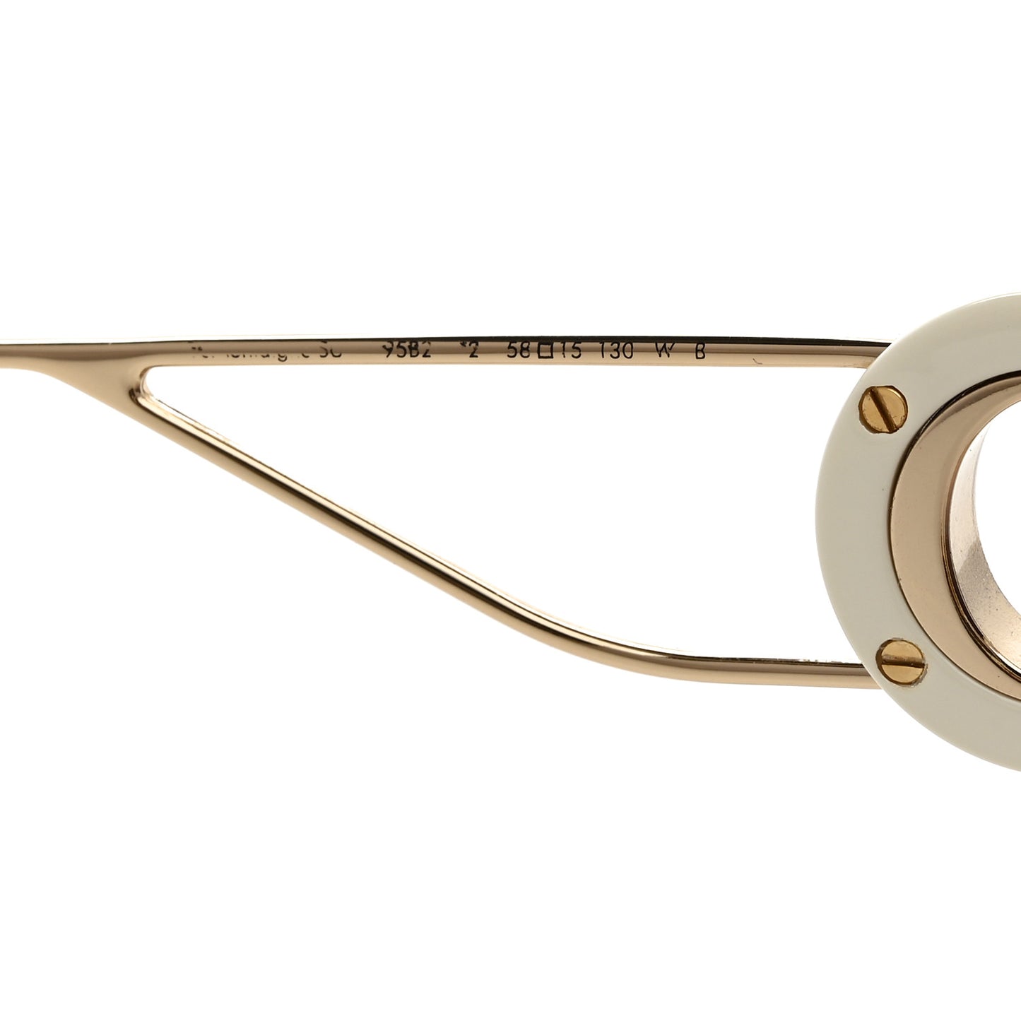 Square Mirrored 30 Montaigne Sunglasses White