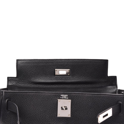 Hermes Taurillon Clemence Kelly Retourne 28 Black 17 of 45