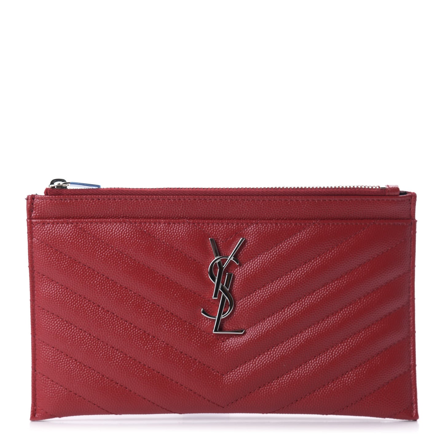 Grain De Poudre Chevron Monogram Bill Pouch Rouge Eros