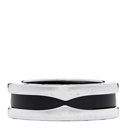 Bulgari Sterling Silver Ceramic Save The Children One-Band Ring 52 6 3 of 5