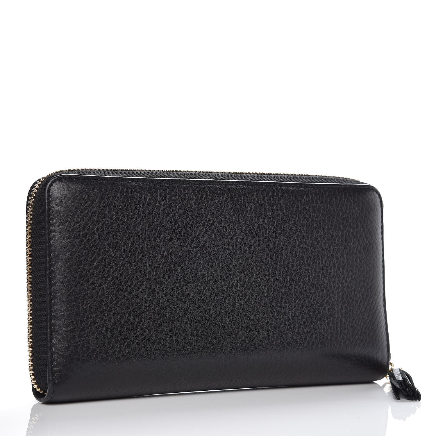 Gucci Calfskin Soho Zip Around Wallet Black 3 of 11