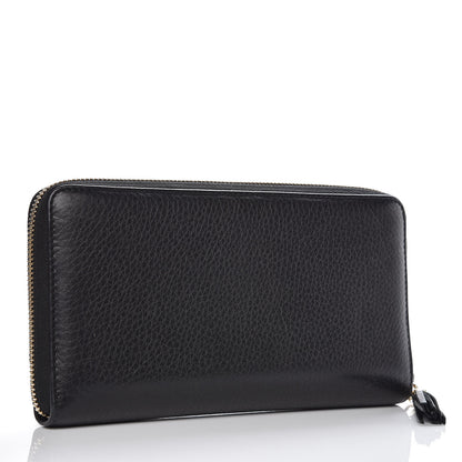 Gucci Calfskin Soho Zip Around Wallet Black 3 of 11