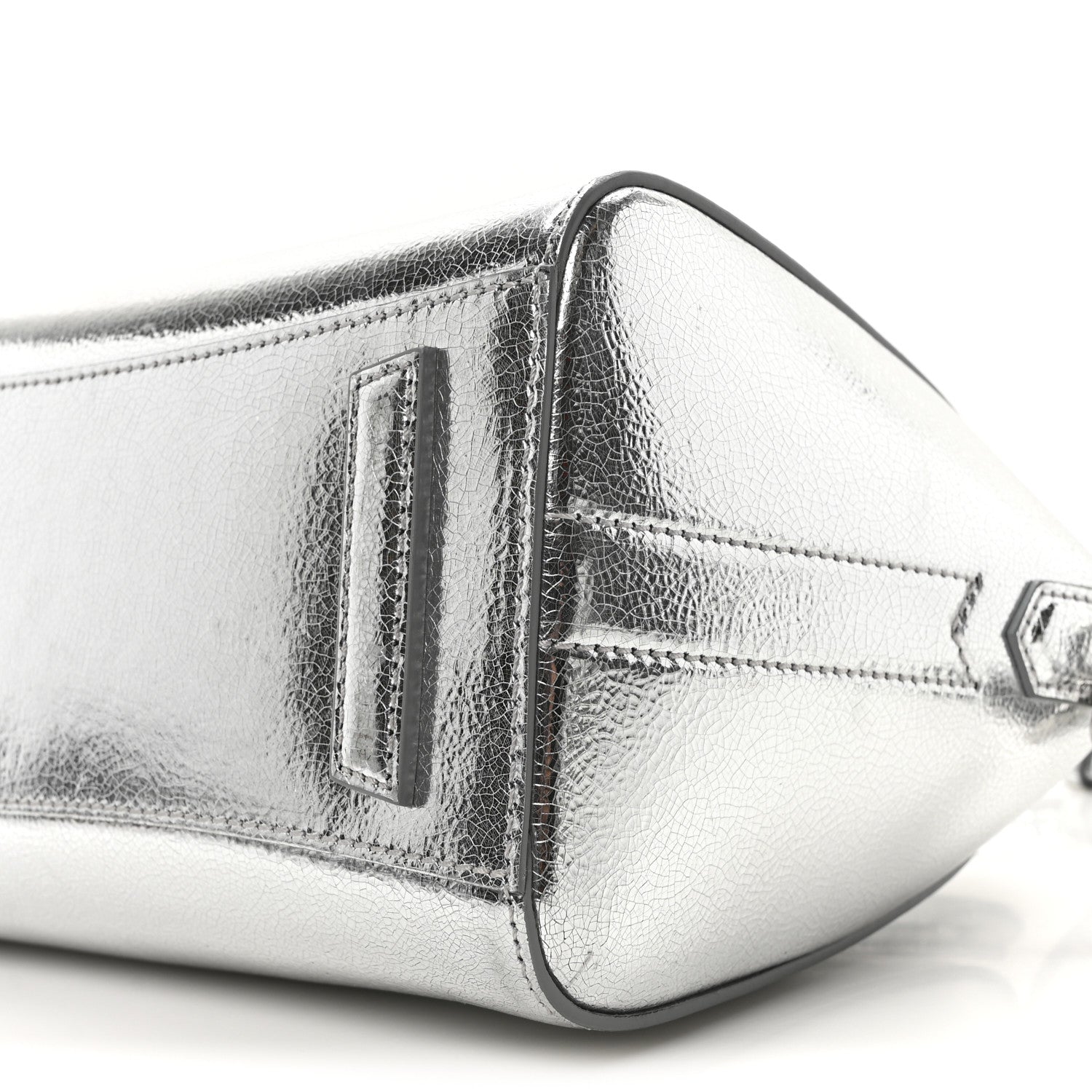 Givenchy Metallic Sugar Goatskin Mini Antigona Silver 10 of 10