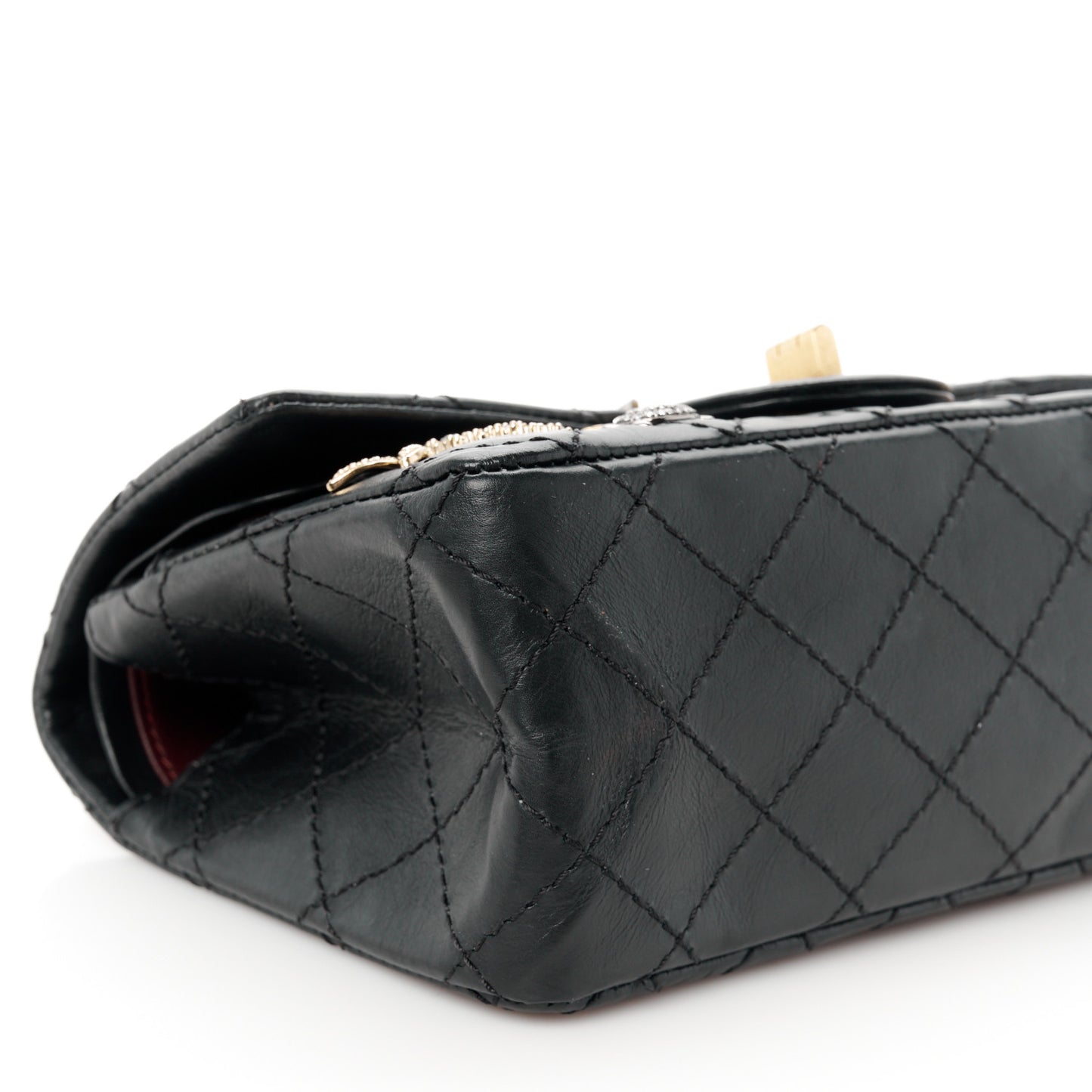 Aged Calfskin Lucky Charms 2.55 Reissue 224 Flap Black